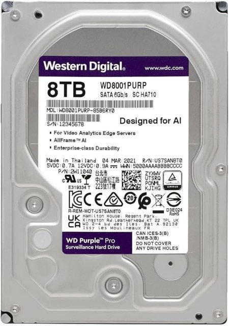 Hard Disk WD Purple 8TB